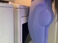 BIG TIT MILF GETS HORNY WHILE DOING THE LAUNDRY & FUCKS HER WASHING MACHINE