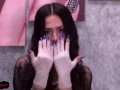 Pleasure Myself with Dildo and Gloves AsianNymphet