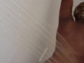 Ebony MILF on while showering 