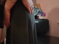 Fucked a beauty in a dress on the table and cum on her !!!