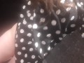 Having fun in the restroom of the nightclub