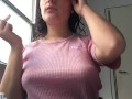 Admire my perky tits and plump lips