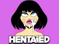 Real Life Hentai - Tied up Eve Sweet has orgasm with vibrator and huge dildo - Full mouth of Cum