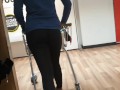 CANDID See Through LEGGINGS in a Shopping Mall - Fit Round Ass LATINA Babe