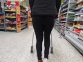 CANDID See Through LEGGINGS in a Shopping Mall - Fit Round Ass LATINA Babe