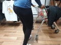 CANDID See Through LEGGINGS in a Shopping Mall - Fit Round Ass LATINA Babe
