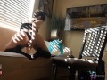 Short Haired Gamer Girl Masturbating while Playing Dragon Age Origins