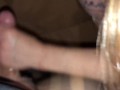 Hot Babe plays with my cock under the covers while camping making me cum so she can taste my jizz