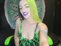 Sensual smoking goddess ashtray POV
