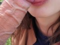 Tasted his cum outdoor blowjob - Nicky Mist