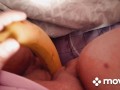 Banan in my pussy masturbate