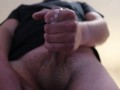 British lad wanking with lube moaning and cumming