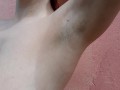 Armpit Fetish, Hairy Armpits and Hairy Pussy, Big Natural Boobs Tease