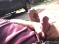 After work outside masturbation the neighbor and his 19 year old girlfriend saw me from their vehicl