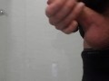 Johnholmesjunior at public bathroom flashing monster cock hard on and jerk off in vancouver restroom