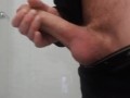 Johnholmesjunior at public bathroom flashing monster cock hard on and jerk off in vancouver restroom