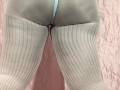 Pink pantyhose ebony bbw