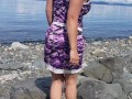 Hotwife Masterbates On Beach