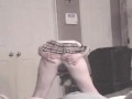 School girl strips and sucks cock