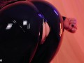 Latex Rubber Fetish Catsuit free video Big ass Tease and JOI by Mistress Arya Grander