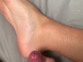 boy jerks off and bursts his thick load on his food (HOT THICK CUM)
