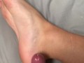 boy jerks off and bursts his thick load on his food (HOT THICK CUM)