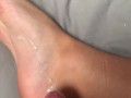 boy jerks off and bursts his thick load on his food (HOT THICK CUM)
