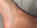 boy jerks off and bursts his thick load on his food (HOT THICK CUM)