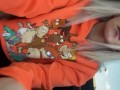 Blonde girl fucks herself and squirts in public
