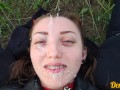 Facial compilation Cute schoolgirl's face filled with lots of warm cum Girlfriend Cum hair