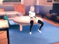 SAKURA MASTURBATES ON TABLE and gets extreme shaking orgasm | anime porn uncensored NARUT[3d hentai]