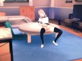 SAKURA MASTURBATES ON TABLE and gets extreme shaking orgasm | anime porn uncensored NARUT[3d hentai]