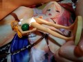 日焼け白ビキニのエヴァンゲリオン式波アスカラングレーのフィギュアにぶっかけ&キス&舐めまわし【キモオタクのオナニー】