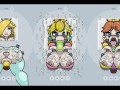 Fapwall [Weird Hentai game] Rosalina Peach and Daisy gets the best gangbang of their life without Ma