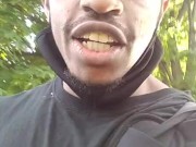 Walking to work morning smoke wake and bake