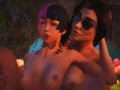 Sheys Lesbian Orgy in the LUV CAVE