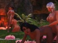 Sheys Lesbian Orgy in the LUV CAVE