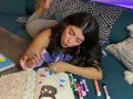 ASMR Color with me | BIG Expo Markers soft spoken & whispered FEET
