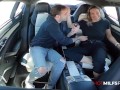 44 Year Old MILF Fucked In A Back Seat Then Tag Teamed In Threeway at Guy's House Until She Squirts