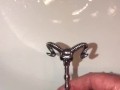 Testing Out My New Gothic Hollow Urethral Sounding Rod Pissing Through It For The First Time Ever