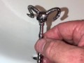 Testing Out My New Gothic Hollow Urethral Sounding Rod Pissing Through It For The First Time Ever