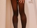black pantyhose masturbation crossdresser