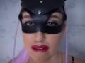 Masturbation from a cutie in stockings and lace lingerie