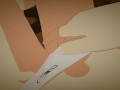 Jobless Reincarnation- Roxy moves her panties and fingers herself while listening to her hosts.