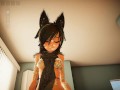 Our appartment [Hentai SFM game] Ep.3 cowgirl sex with a cute werewolf magic girl