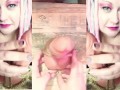 Tied up Cock and Balls JOI with Ball punching