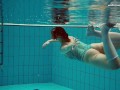 Biggest floating tits of Dashka underwater