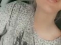 Big tits on a milf cum out while driving