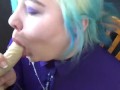 Sloppy Dildo BJ pov FREE PREVIEW spit on collar shirt