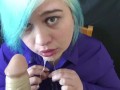 Sloppy Dildo BJ pov FREE PREVIEW spit on collar shirt